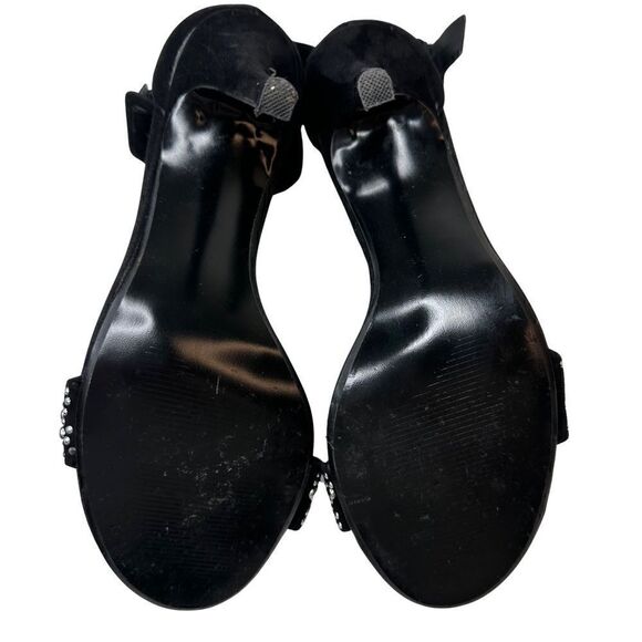 STEVE MADDEN Canastel Black Stiletto Ankle Strap Sandals Sz 8 - Picture 14 of 16